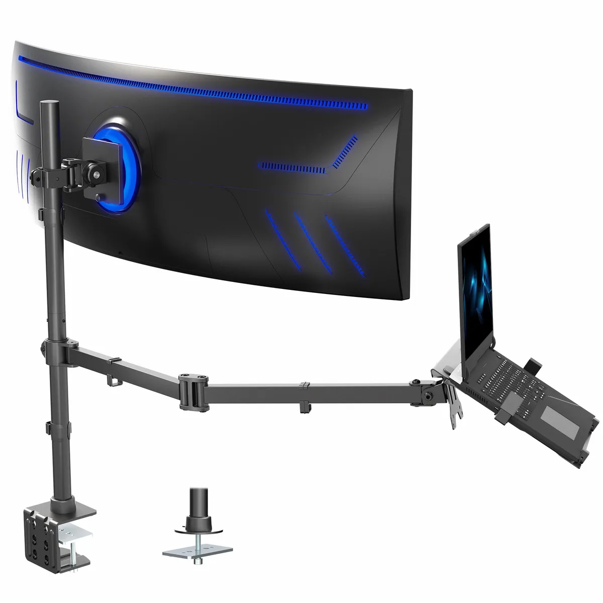 VIVO VIVO STAND-V113L ultrawide monitor + laptop desk mount 49 in 44 lbs — product photo
