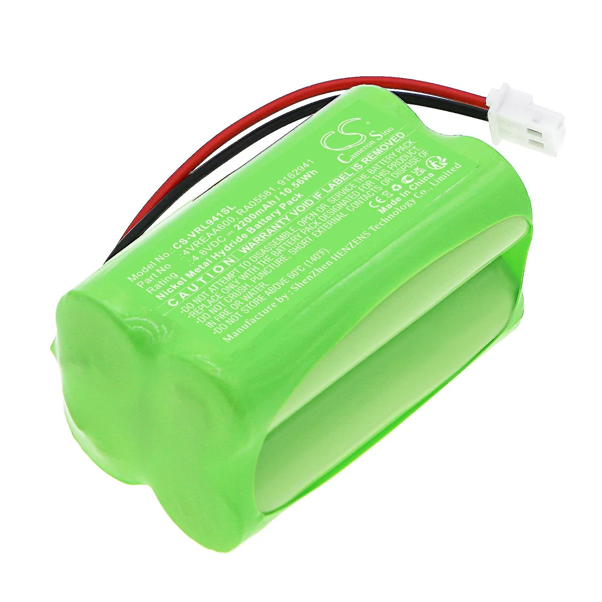 Cameron &amp; Co Cameron &amp; Co DS-CS-VRL941SL 4.8V 2.2Ah Ni-MH battery green — product photo