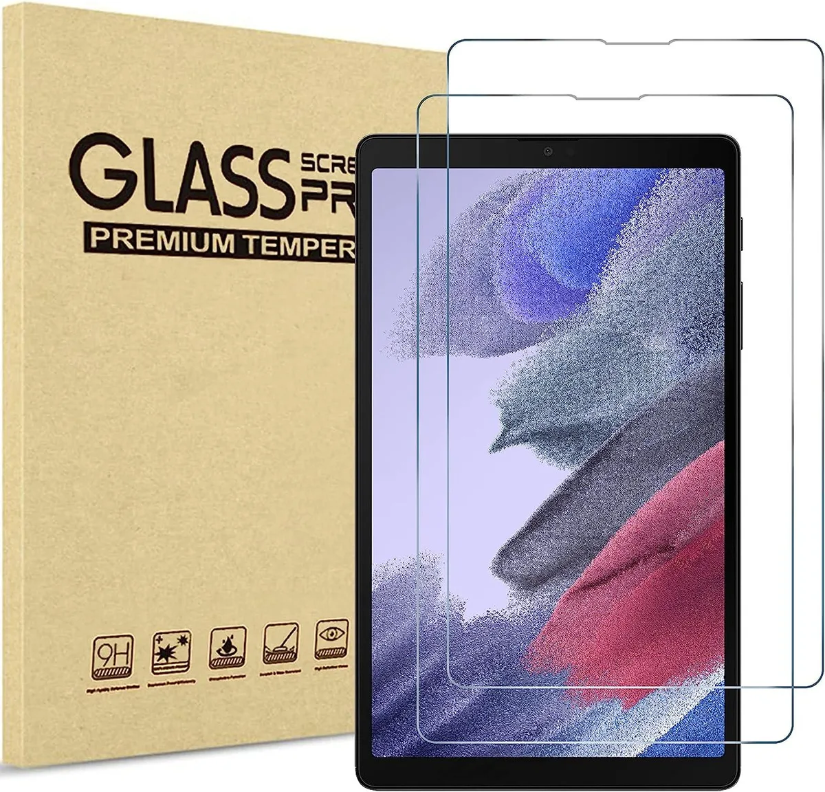 Werleo Werleo SM-T220 Tempered Glass Screen Protector 2 Pack for Galaxy Tab A7 Lite 8.7 2021 — product photo