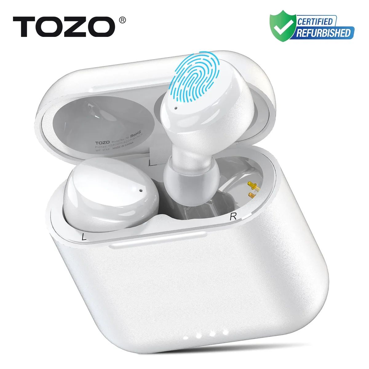 TOZO Store TOZO Store T6 Wireless Earbuds White new — product photo