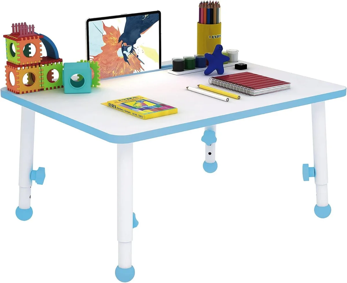 Eureka Ergonomic Eureka Ergonomic 23" 6-Height Adjustable Kids Desk Blue — product photo