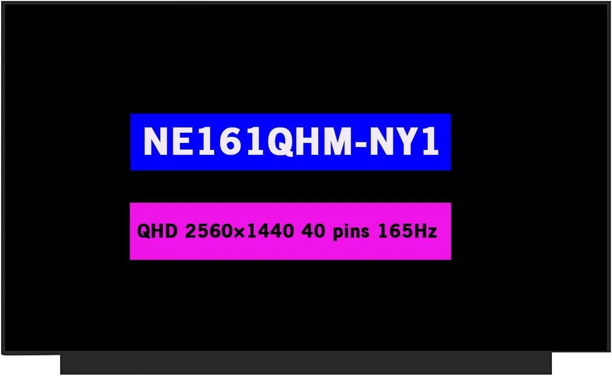 NUOLAISUN NUOLAISUN 16.1" QHD 2560×1440 165Hz 40-pin laptop screen M54741-001 M62235-001 — product photo