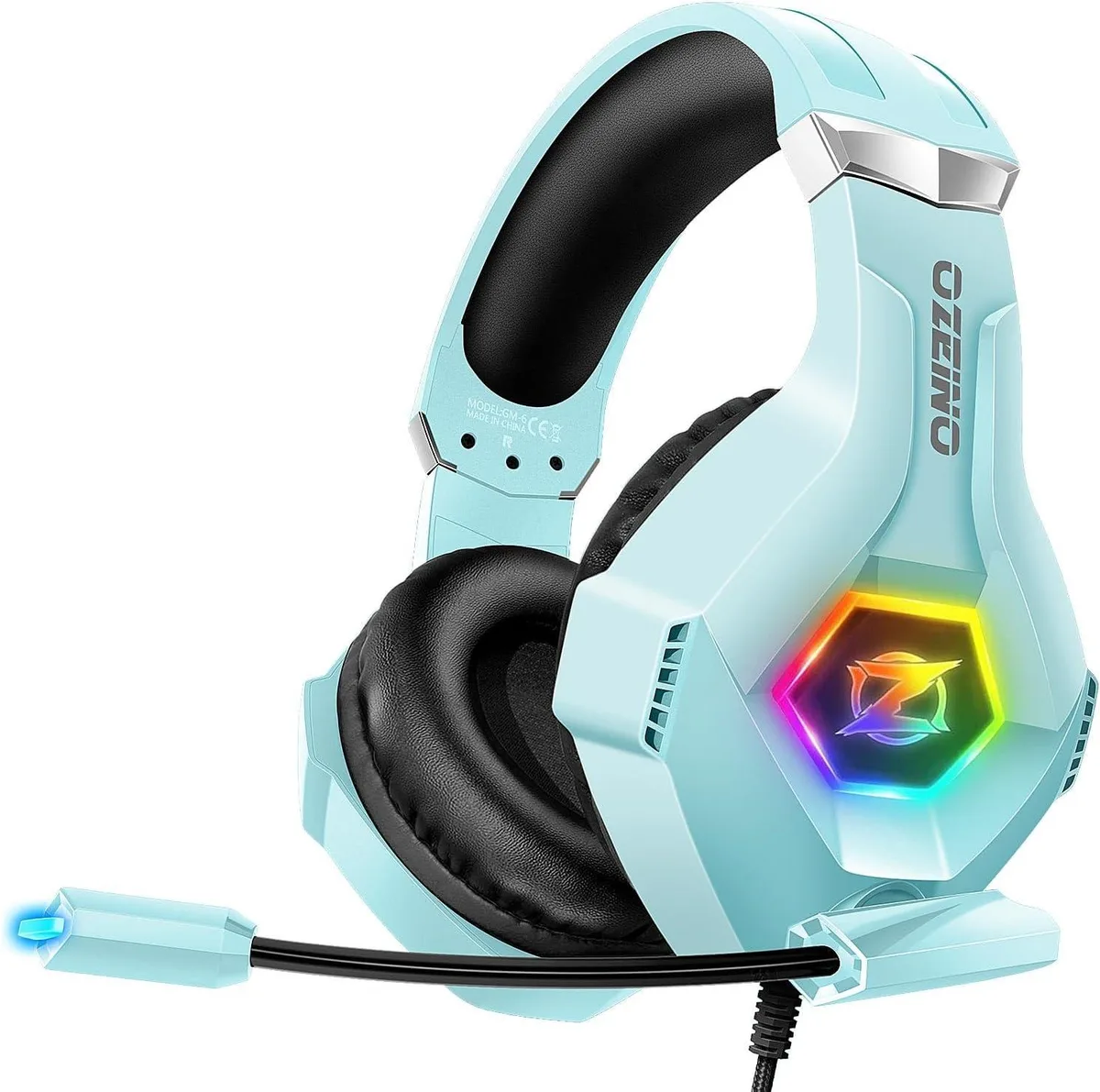 BFKK BFKK Gaming Headset Light Blue 7.1 240g 3.5mm — product photo
