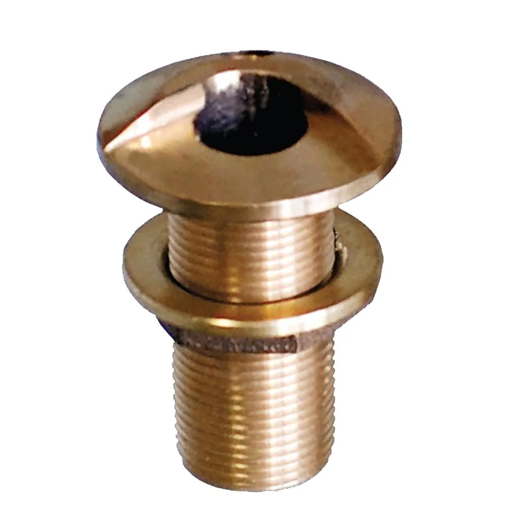 Bronze thru-hull fitting with nut, 1-1/4 inch size