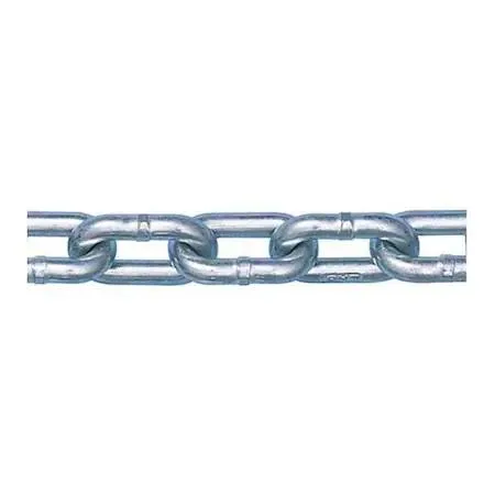 Zinc-plated carbon steel straight chain, 20 ft, welded links