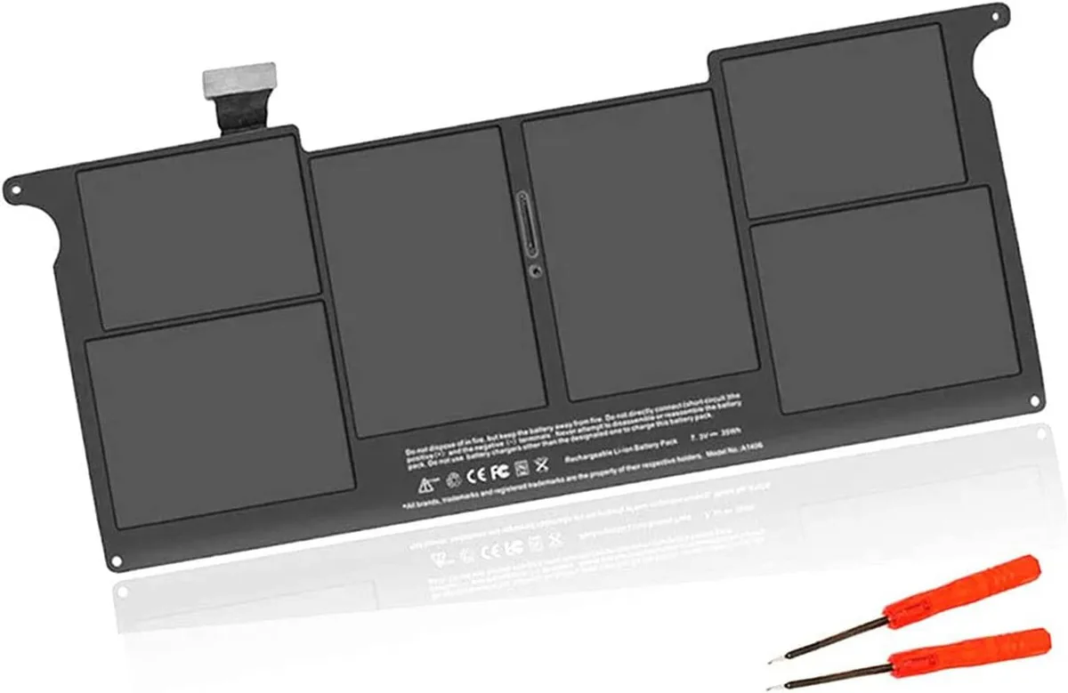 myVolts myVolts A1406 laptop battery 7.4V 4680mAh 35Wh for MacBook Air 11-inch A1465 A1370 2011-2015 — product photo