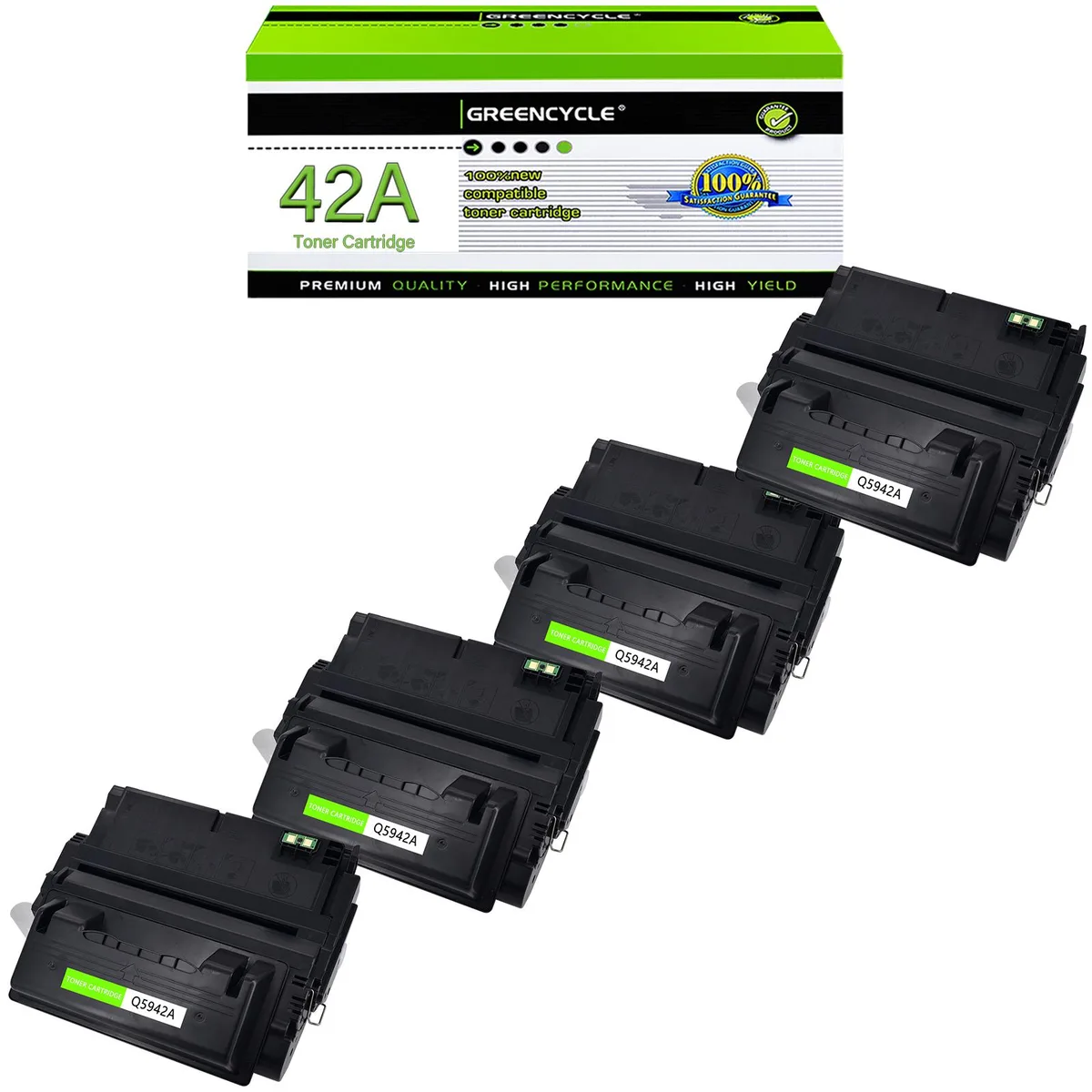 GREENCYCLE GREENCYCLE Q5942A toner cartridge 4 pack black 10000 pages — product photo