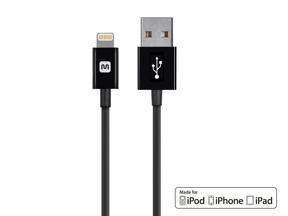 Monoprice Inc. Monoprice Select Series Lightning to USB Cable 10ft Black 112841 — product photo
