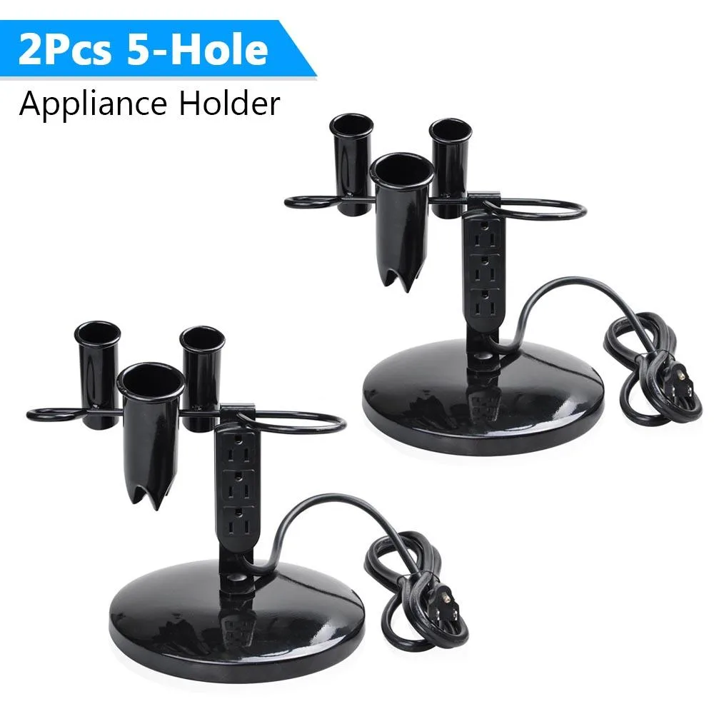 Yescom USA, Inc. Yescom USA, Inc. 12APH003-5H-PLUG-06 5-hole tabletop hair styling tool with 3 outlets — product photo