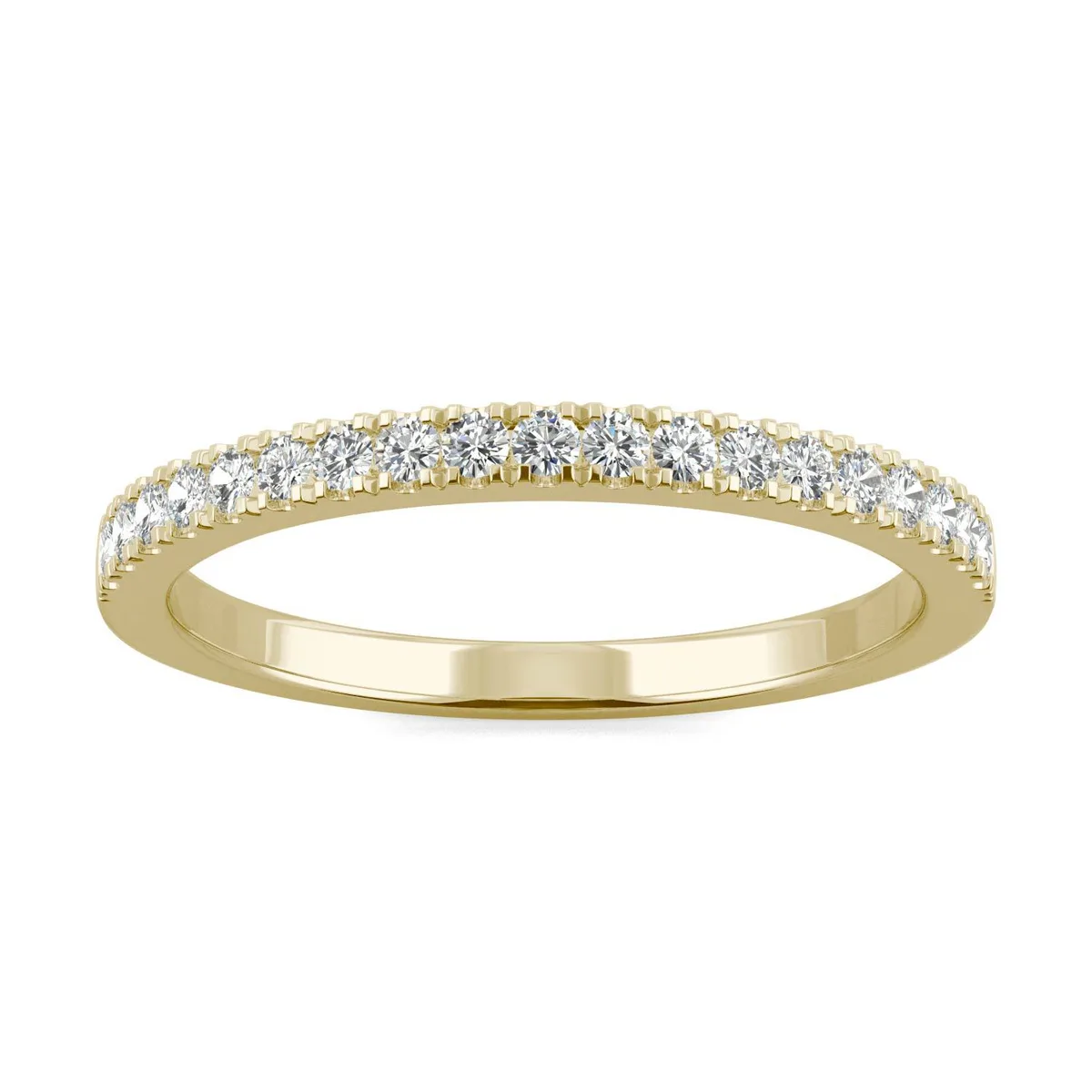 Charles &amp; Colvard Charles &amp; Colvard 1.5mm Round Moissanite Wedding Band 14K Yellow Gold Size 8 0.29cttw DEW — product photo