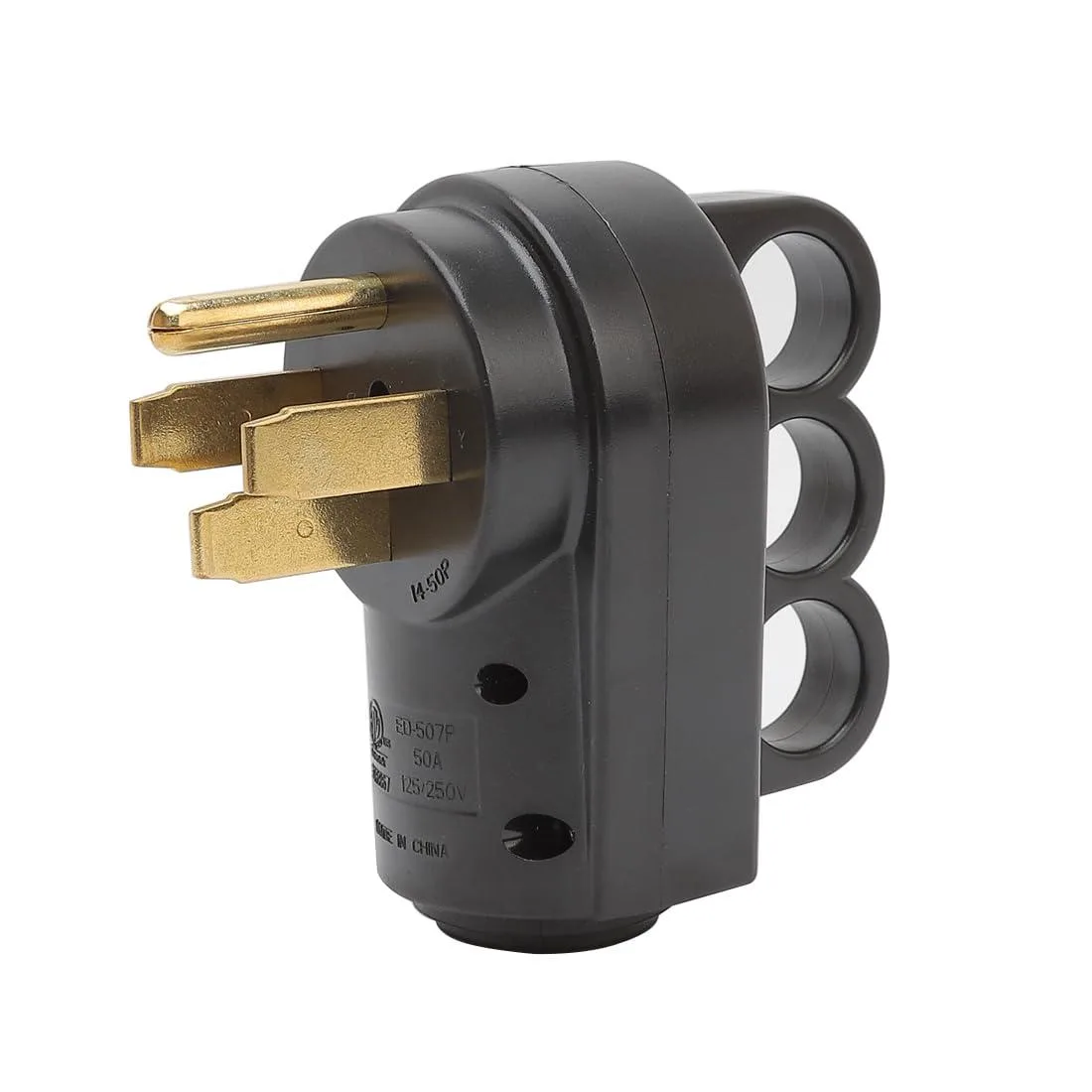 LORDWORLD LORDWORLD NEMA 14-50P 4-Prong 50A 125V 250V Dryer Plug with Handle — product photo