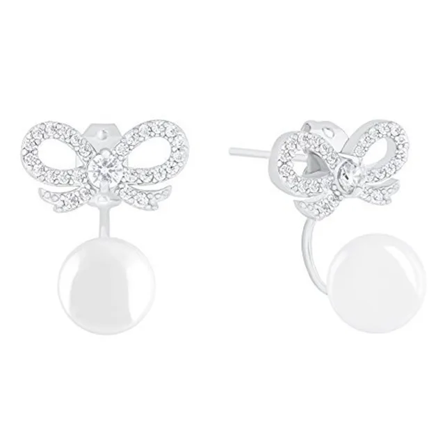 ORROUS &amp; CO ORROUS &amp; CO Robin Egg Blue Pearl Bow Stud Earrings 8.0-8.5mm — product photo