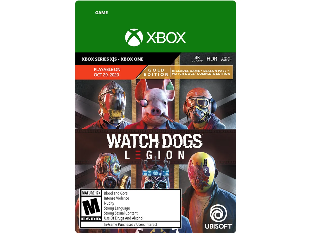 Ubisoft Ubisoft Watch Dogs Legion Gold Edition G3Q-00939 downloadable game — product photo