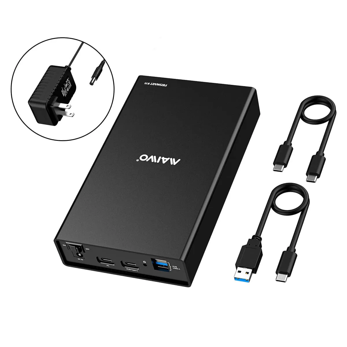 MAIWO MAIWO K3527CH 2.5/3.5" SATA Drive Enclosure USB 3.1 Gen 2 Hub — product photo