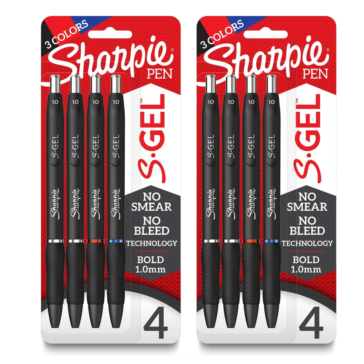 Sharpie S-Gel Retractable Gel Pens Bold Point 1.0mm Assorted Colors 8 Count — product photo