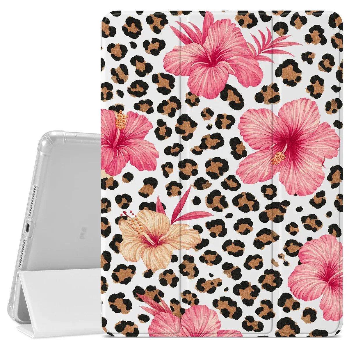 Batianda Batianda Pink Hibiscus Flower 2 in 1 accessory for iPad (A16) 11th Gen 2025 11-inch/10th Gen 2022 10.9 inch — product photo