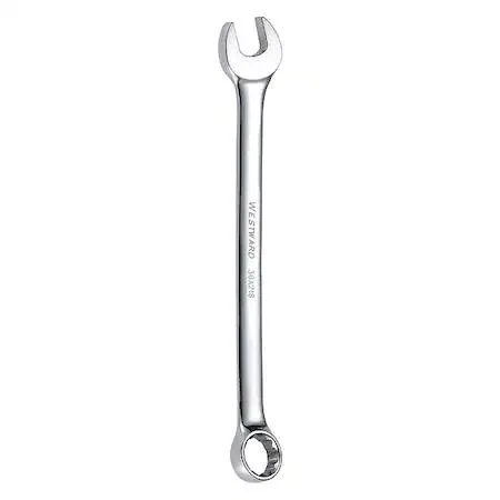 Westward 36A218 combination wrench 1 inch chrome finish alloy steel 12 point 13 1/8 inch length