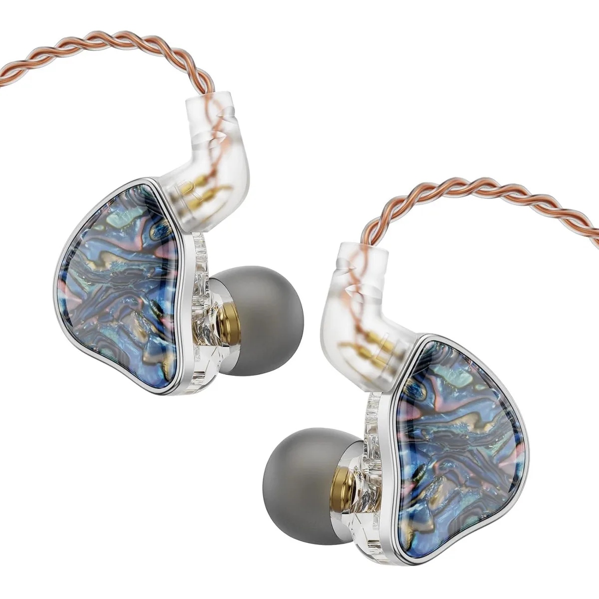 LORDWORLD LORDWORLD DB2 Blue No Mic 1DD+1BA Hybrid IEM 3.5mm 0.78mm 2Pin — product photo