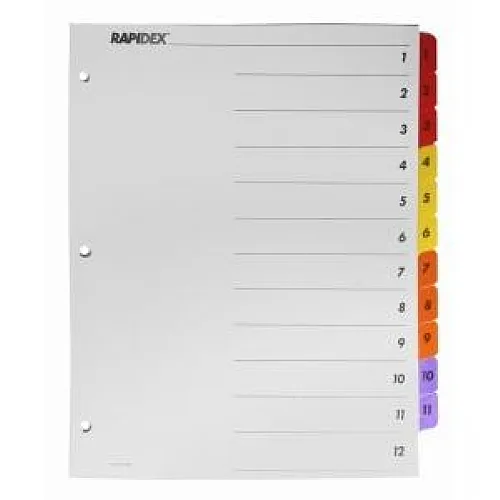 Sparco Products Sparco Products 21903 Index Dividers card filing 12 tabs — product photo