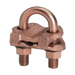 Burndy copper pipe ground clamp, 2.5 inch, commercial type