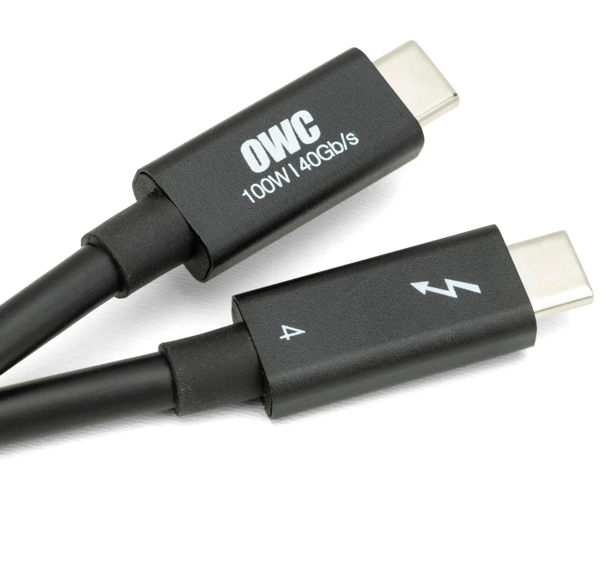 OWC OWC Thunderbolt 4 Cable 2.0 m 6.5 ft 40 Gb/s 100W Black — product photo