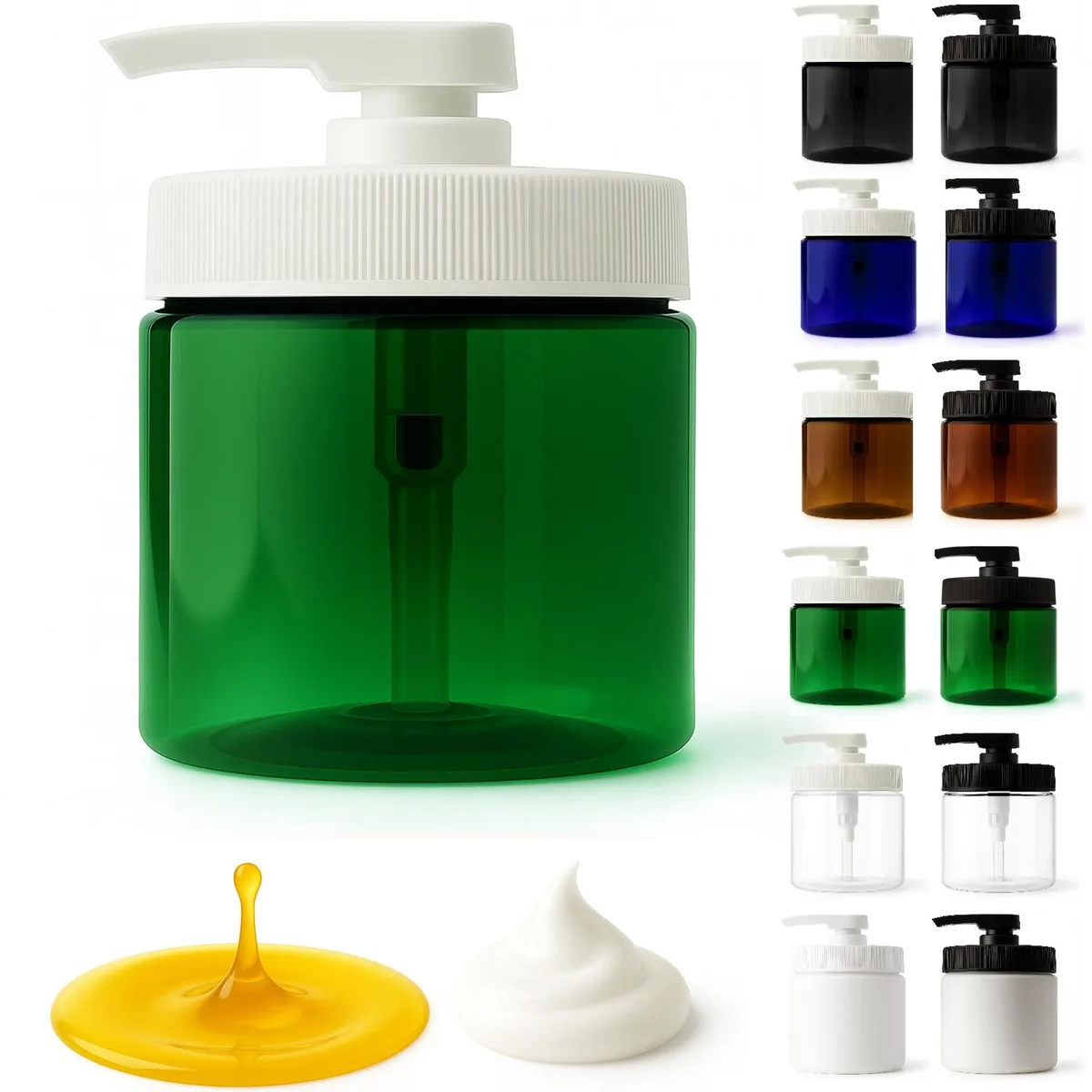 Vandue Corporation Vandue Corporation Royal Massage 16oz Pump Jar Green/White — product photo