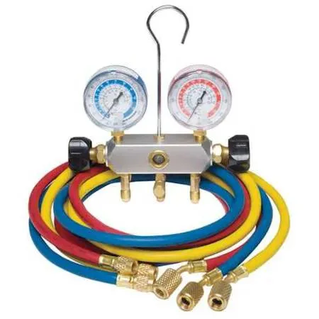 Dayton Dayton 4PDF8 Manifold Gauge Set 2 Valve 3 Hoses measurement tool — product photo