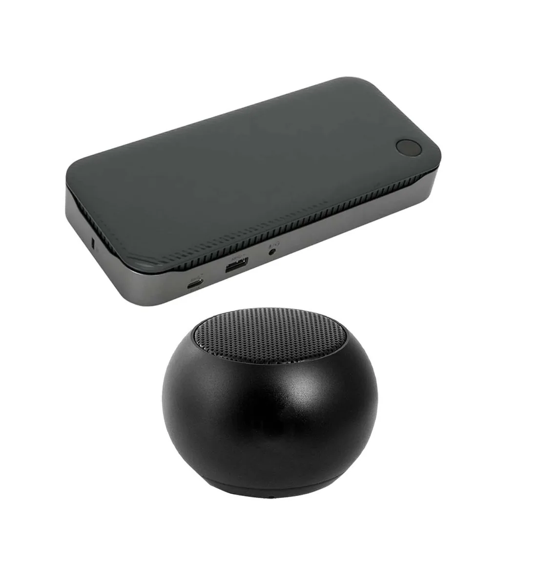 Targus Targus USB-C Universal Quad 4K 100W Fingerprint ID Dock with Bluetooth Mini U Speaker — product photo