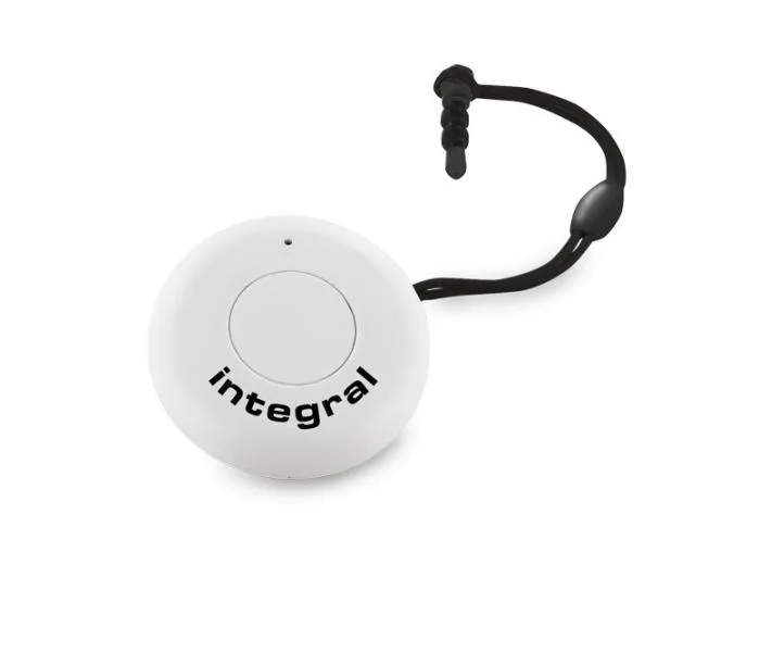 integral Integral Remote Selfie Disk Bluetooth Selfie Button White — product photo