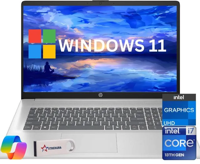 HP HP 17 laptop i7-1355U 64GB 1TB 17.3" FHD — product photo
