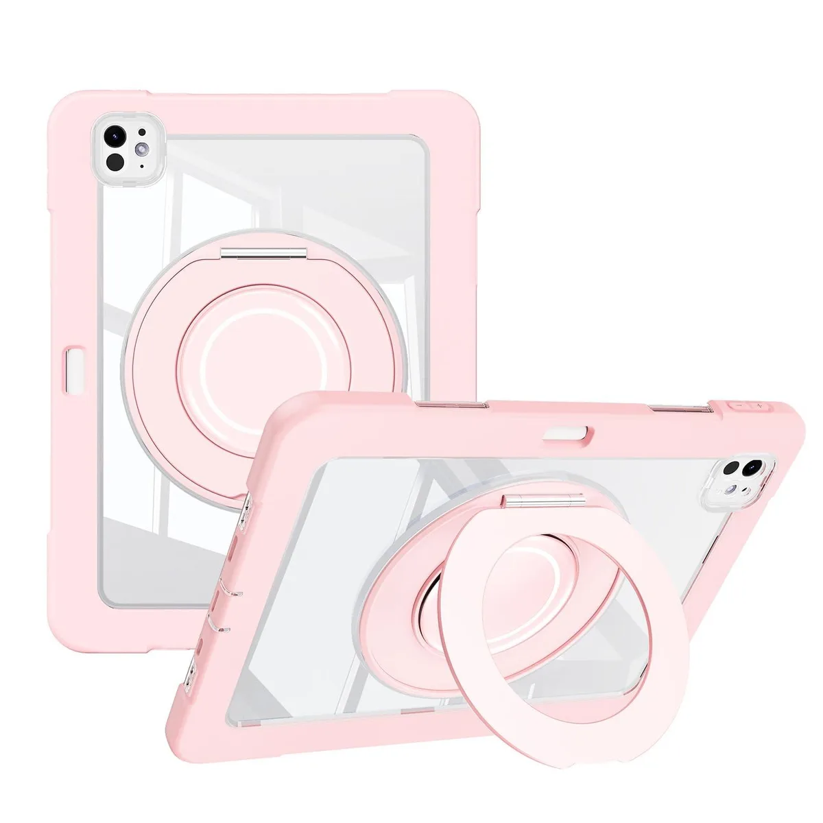 Dteck Dteck Shockproof Clear Case for iPad Pro 11 inch M4 M5 2024 2025 Pink — product photo