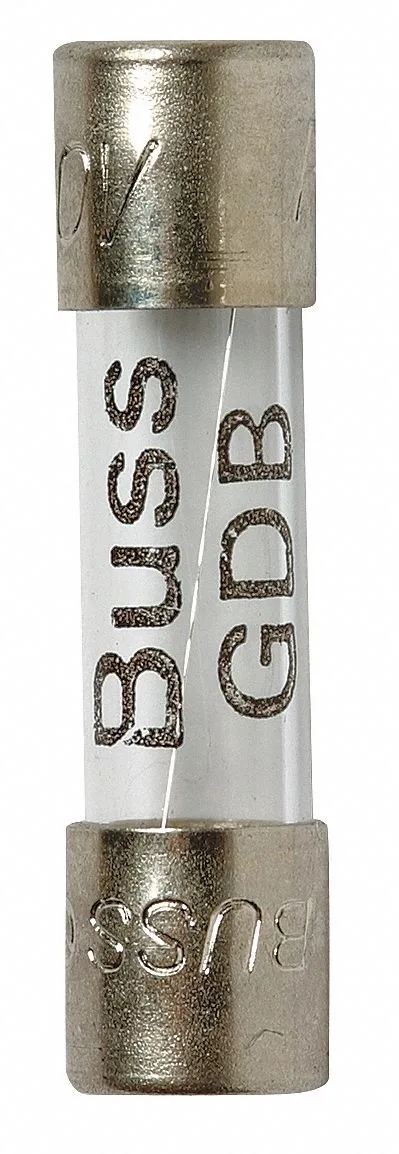 Bussmann Bussmann GDB-80MA Glass Fuse 80mA 250V AC 35A 20mm 5mm 5 PK line protection — product photo