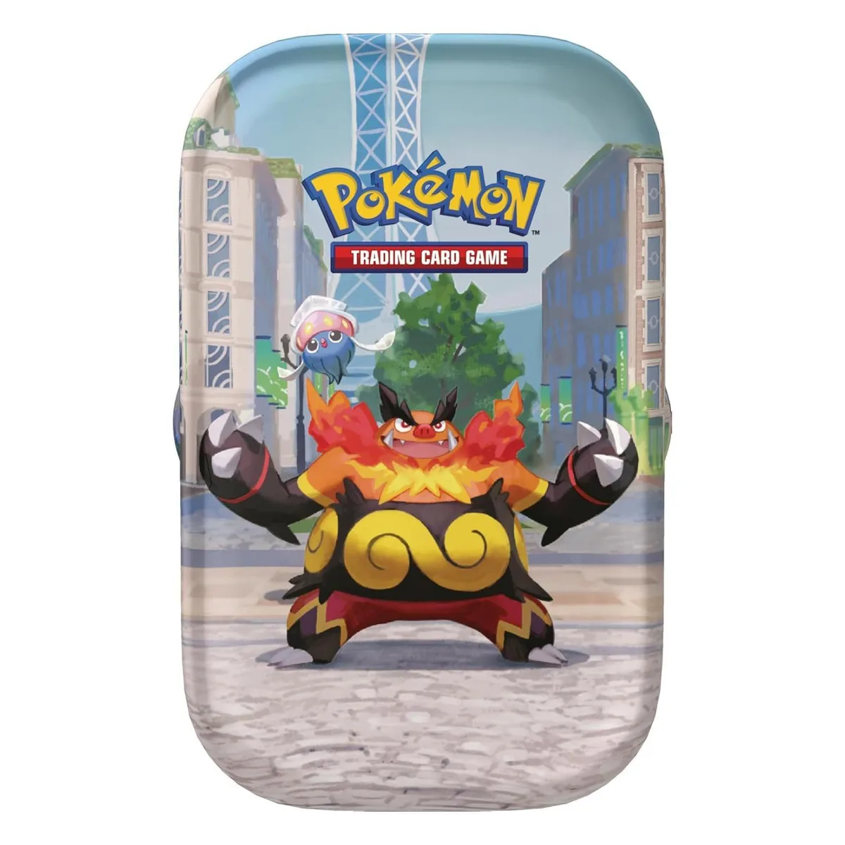 The Pokémon Company Int'l The Pokémon Company Int'l Lumiose City Mini Tin Emboar &amp; Inkay trading card — product photo