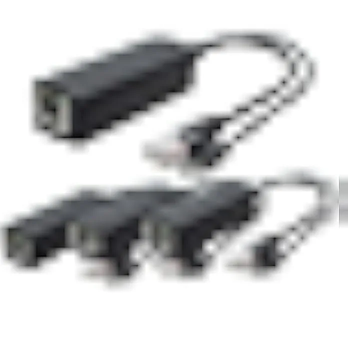 TAURKENAM TAURKENAM 4-Pack 5V PoE Splitter USB-C 48V to 5V 2.4A 10/100Mbps — product photo