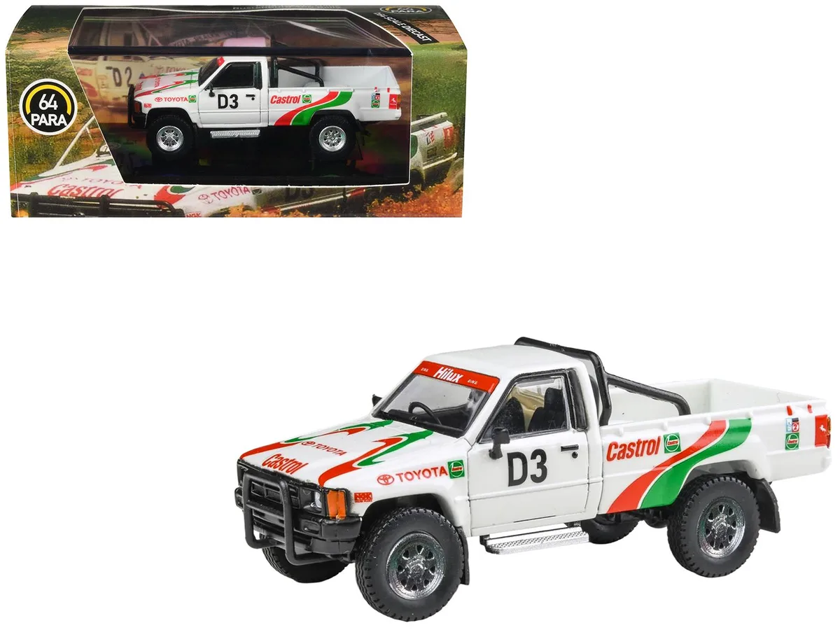 Paragon Paragon Toyota Hilux Pickup #D3 Castrol Rustenburg 400 Rally 1995 1/64 Diecast Hobby Collectible — product photo