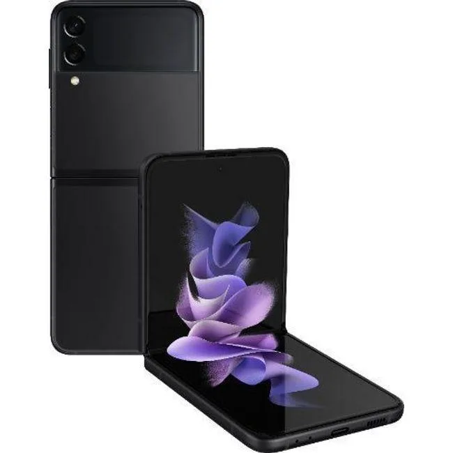 SAMSUNG SAMSUNG Galaxy Z Flip3 (5G) 256GB Phantom Black cell phones - unlocked — product photo