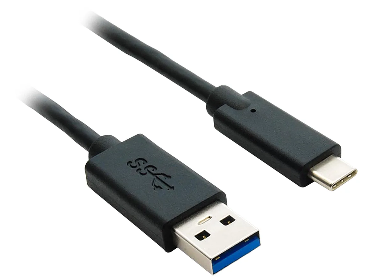 Nippon Labs Nippon Labs 50USB2-CM-AM-1 1 ft USB 2.0 USB-C Male to USB-A Male Cable Black — product photo
