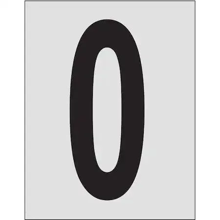 Brady Brady 5900-0 Number Label 0 Retroreflective PK25 — product photo