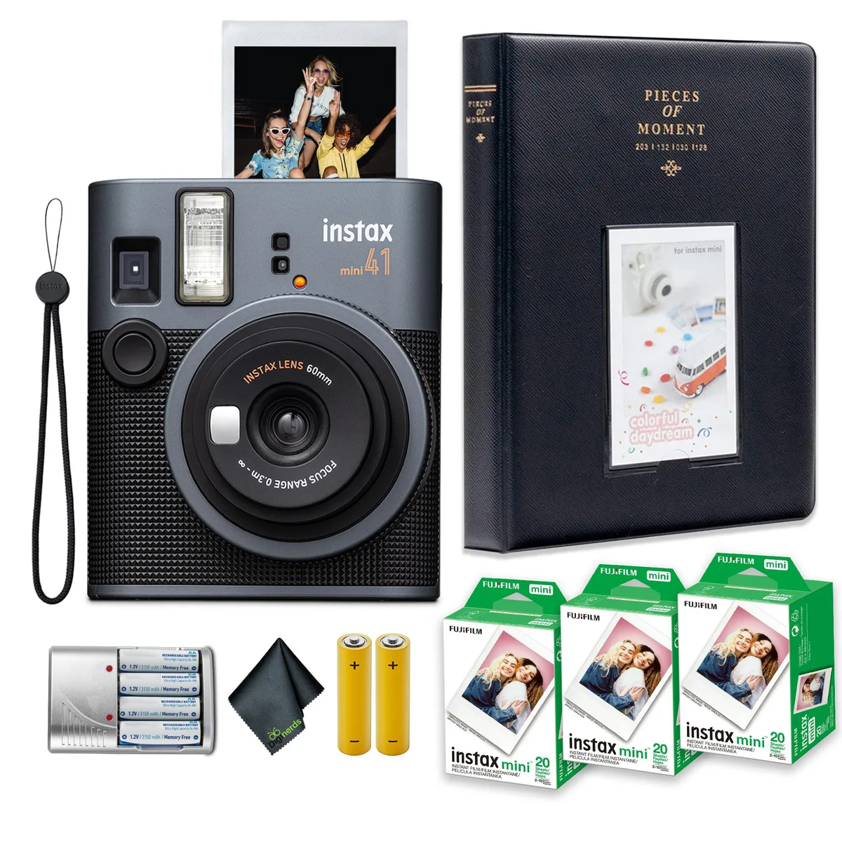 FUJIFILM FUJIFILM Instax Mini 41 Instant Film Camera Bundle 60 Sheets 64 Pocket Album — product photo
