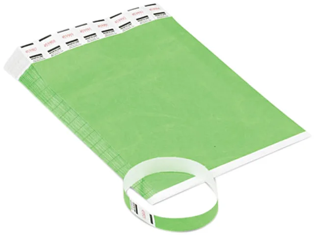 Advantus Advantus 75511 Sequentially Numbered Green Wristbands 500 Pack — product photo