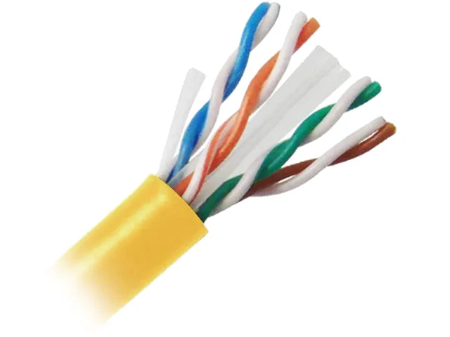 Nippon Labs Nippon Labs 80C6U-424YL Cat6 UTP network ethernet cable 23 AWG 1000 ft Yellow — product photo