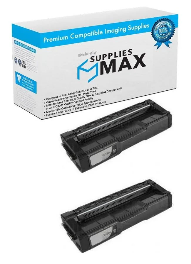 SuppliesMax SuppliesMax KYO1T05JK0US0_2PK Black Toner Cartridge 2-Pack 6500 Pages — product photo