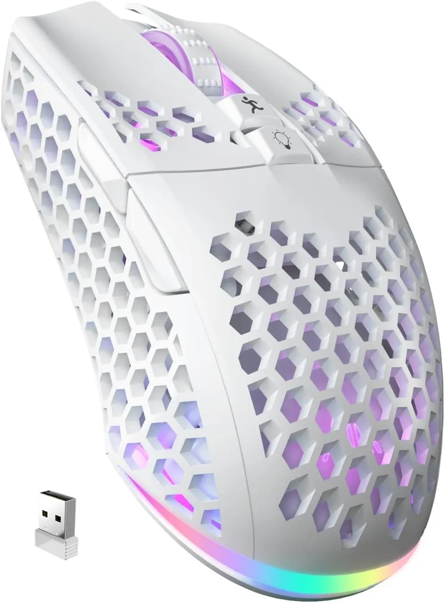 BFKK BFKK SM600 Gaming Mouse White 4000 DPI 600 mAh Bluetooth 5.0 2.4G — product photo