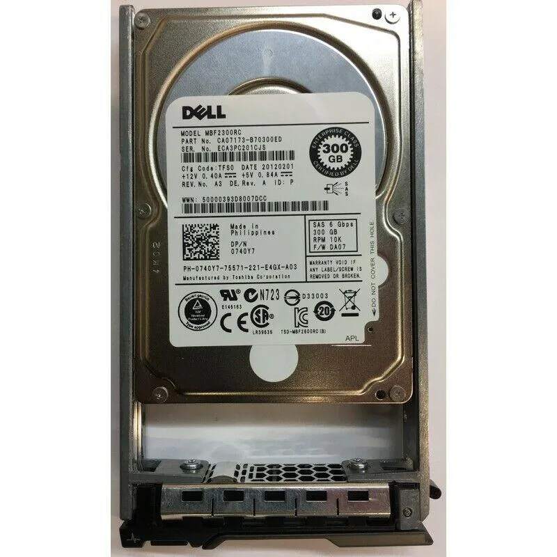 DELL DELL 740Y7 300GB 10000RPM SAS 2.5" internal hard drive — product photo