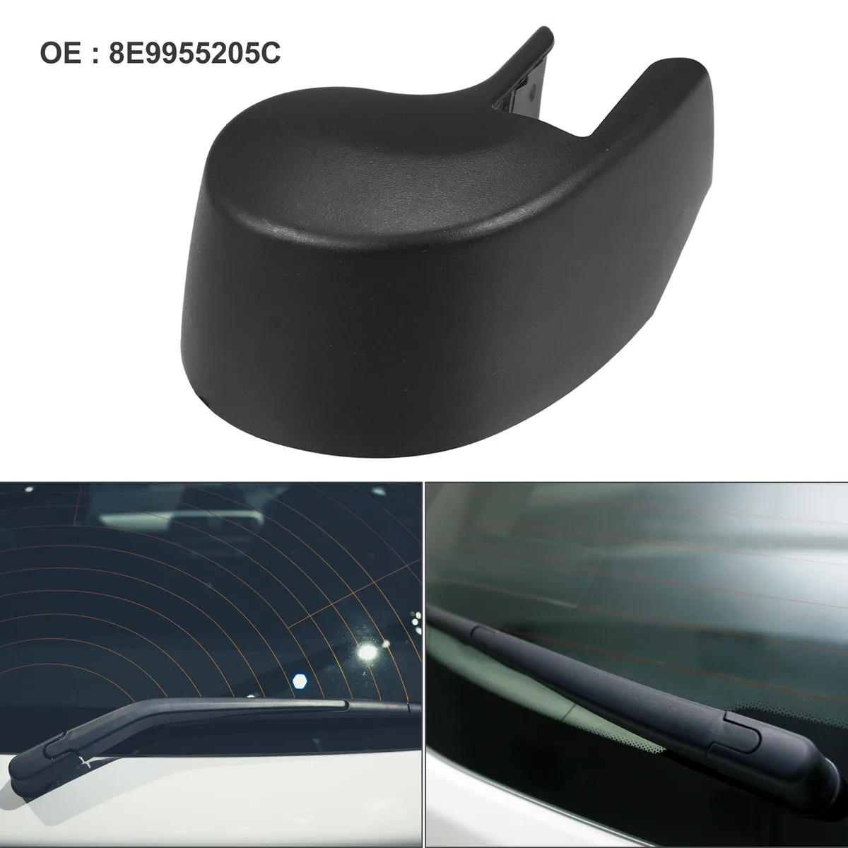 Unique-Bargains Unique-Bargains Rear Wiper Arm Nut Cover Cap for Audi A3 A4 S4 Black — product photo