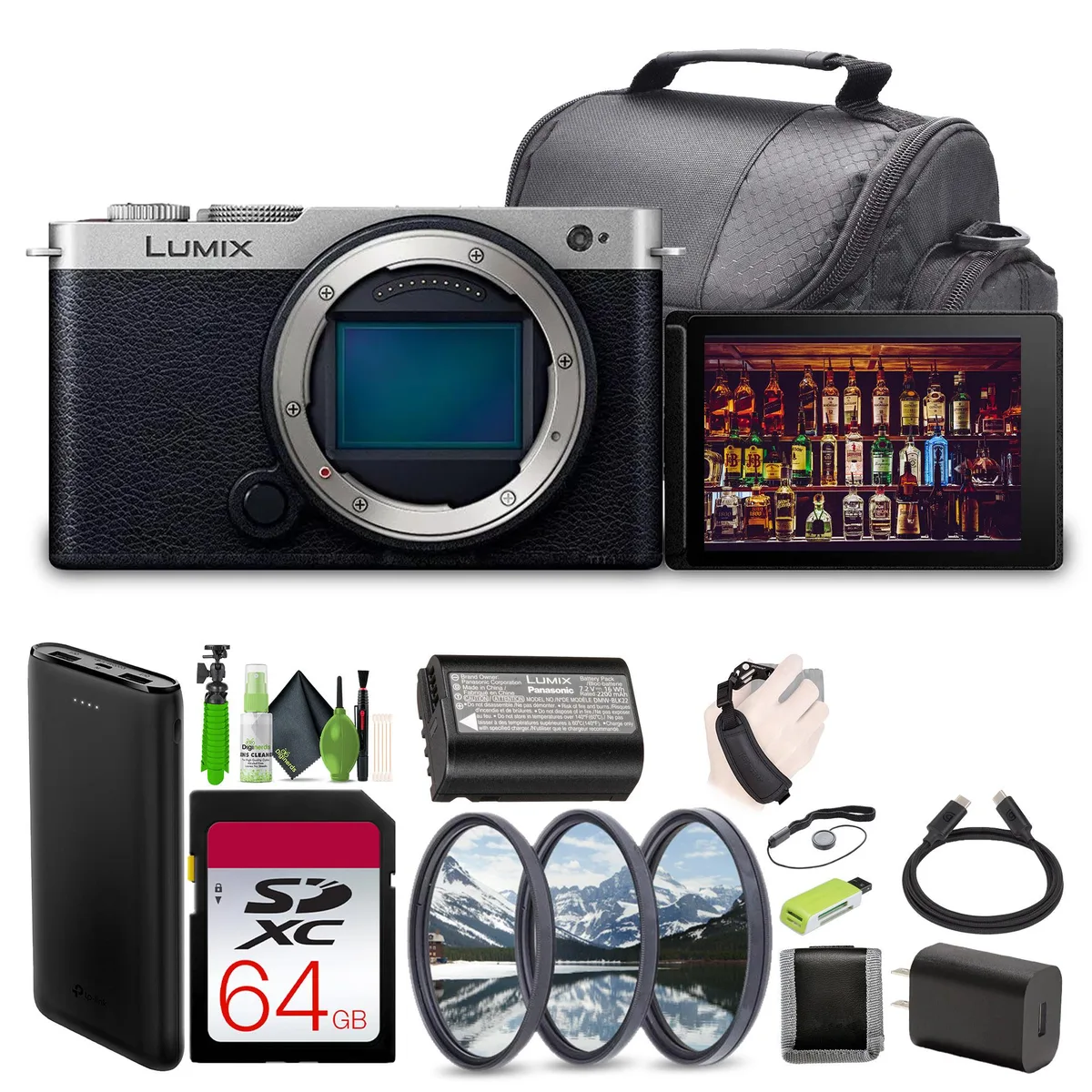 Panasonic Panasonic Lumix S9 Mirrorless Camera Kit Silver 24.2MP — product photo