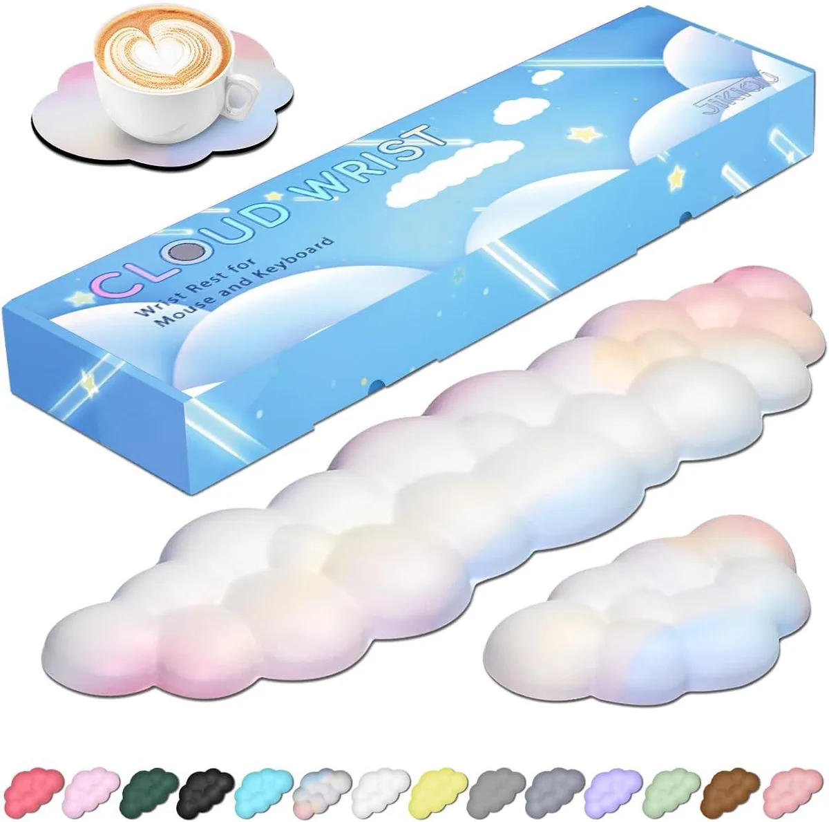 Emerson Emerson Cloud Wrist Rest Rainbow keyboard accessory — product photo