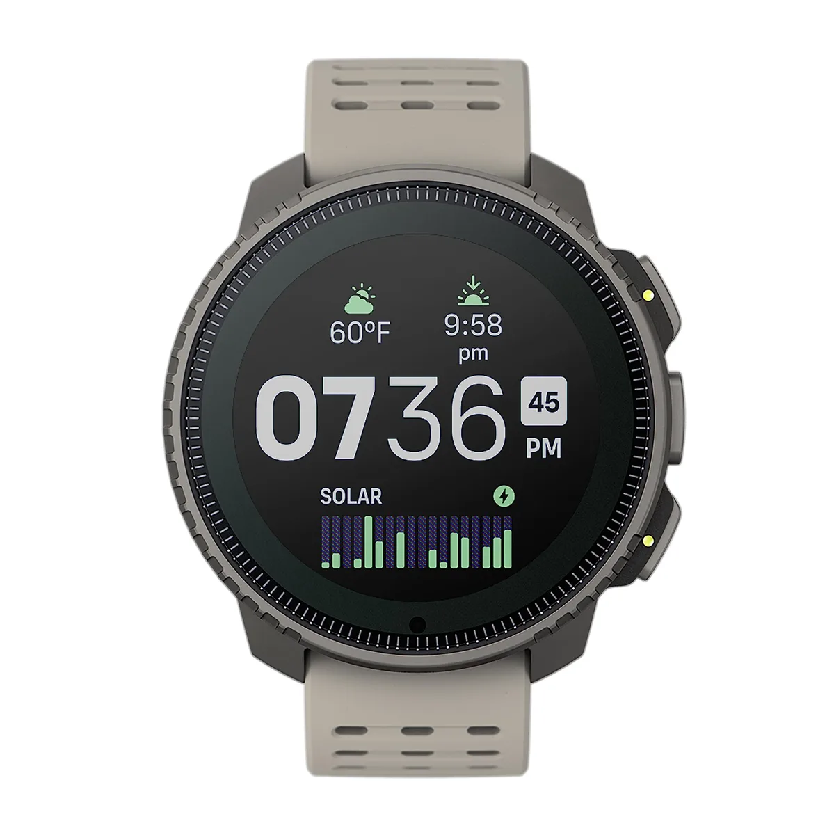 Suunto Suunto Vertical Adventure GPS Watch Titanium Sand 49mm Solar 500h 60h 1.4 — product photo