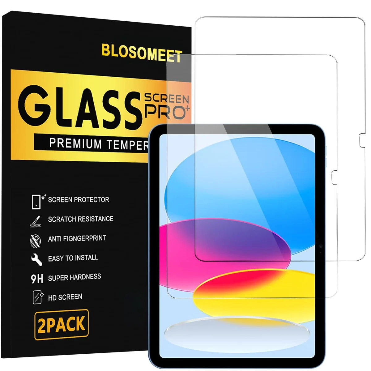  BLOSOMEET Screen Protector iPad 11th A16 2025 10th Gen 10.9" 2022 — product photo