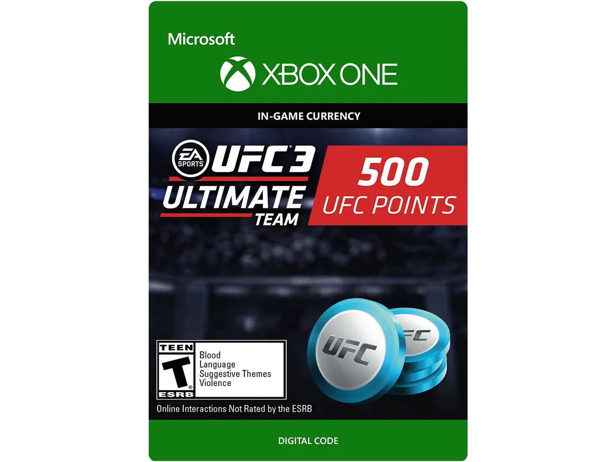 Electronic Arts Electronic Arts 7F6-00172 UFC 3 500 Points Xbox One downloadable game — product photo